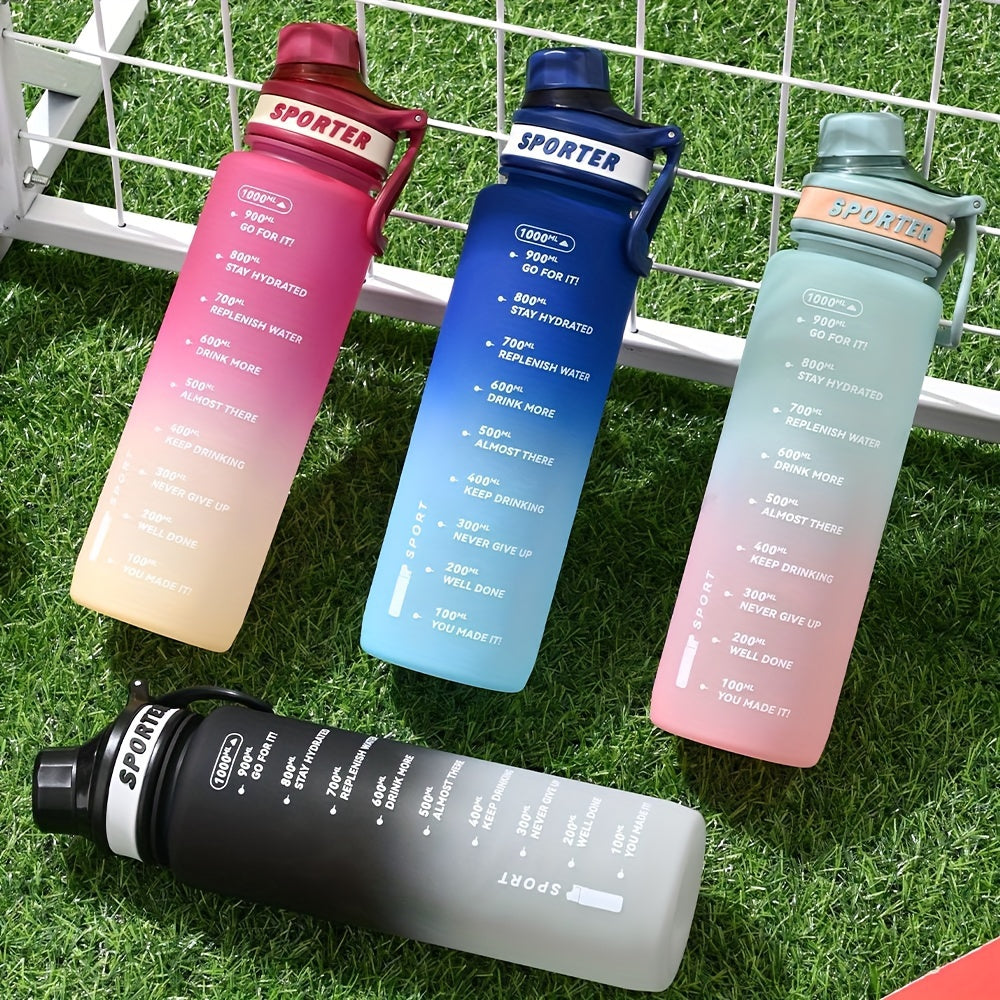 33.81Oz Portable Frosting Water Bottle for Sports and Outdoor Activities