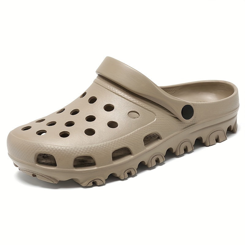 Men's quick-dry clogs with non-slip soles, breathable design.