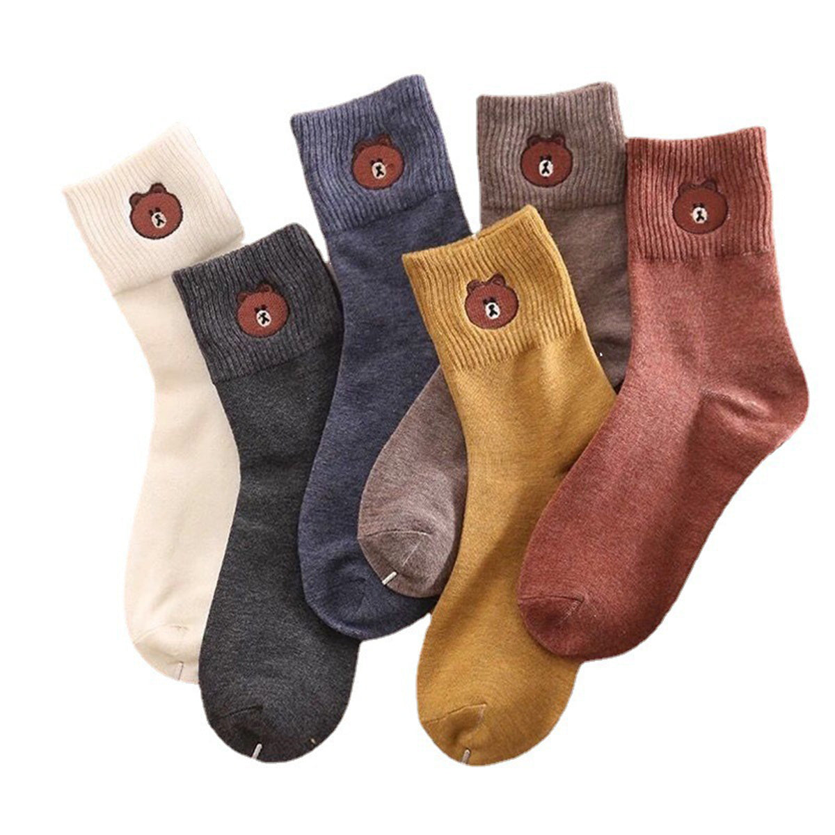 5 pairs of breathable, odor-proof sports socks for men and women, suitable for daily wear