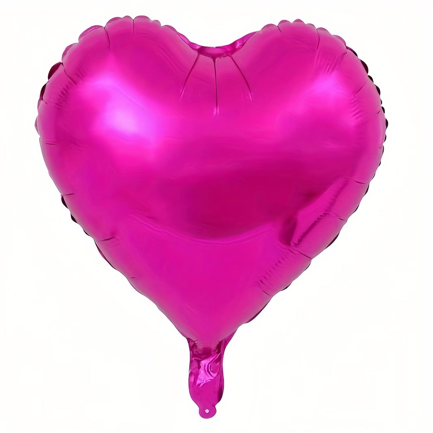 10 heart-shaped foil balloons for Valentine's Day, birthdays, weddings, anniversaries, themed events, engagements, and parties.