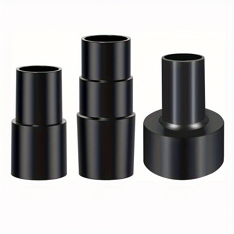 Vacuum Hose Adapter Kit, featuring reducers from 2-1/2 Inches to 1-1/4 Inches, 1-1/4 Inches to 1-3/8 Inches, 1-3/8 Inches to 1-1/2 Inches, and 1-1/2 Inches to 1-1/4 Inches. This set includes a Wet And Dry Vacuum Converter Reducer, designed for various