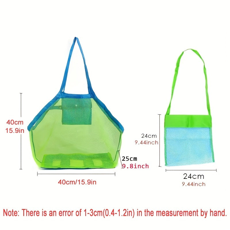 Сумка для пляжа большого размера из сетки - изготовлена из прочной оксфордской ткани, устойчива к песку и быстро сохнет, идеально подходит для игрушек, полотенец и продуктов. | Отлично для плавания, кемпинга и походов
