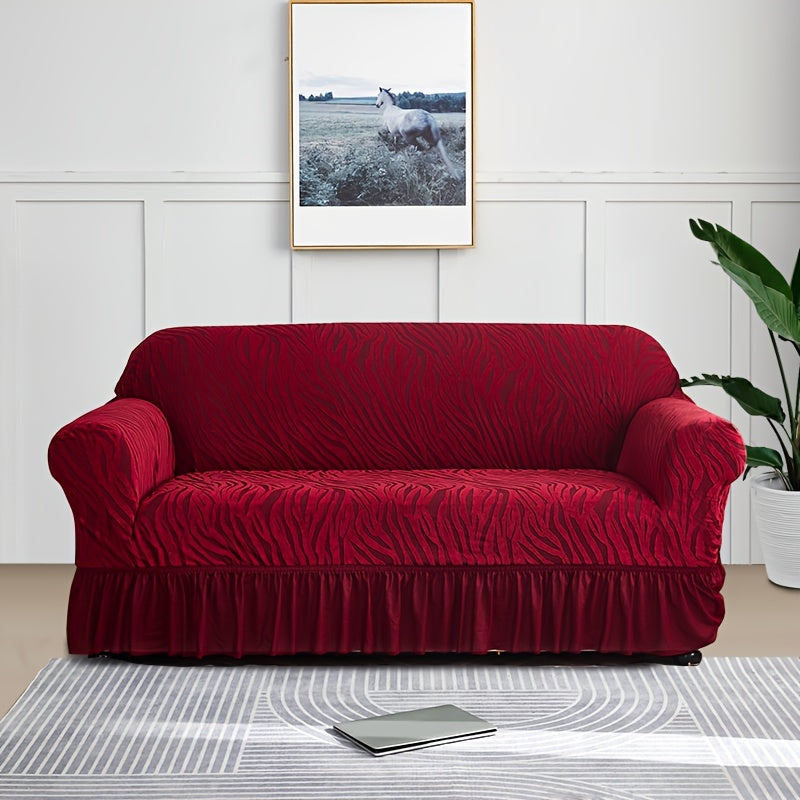 Dustproof sofa slipcover for all seasons, universal fit for couches, protects furniture in home decor.