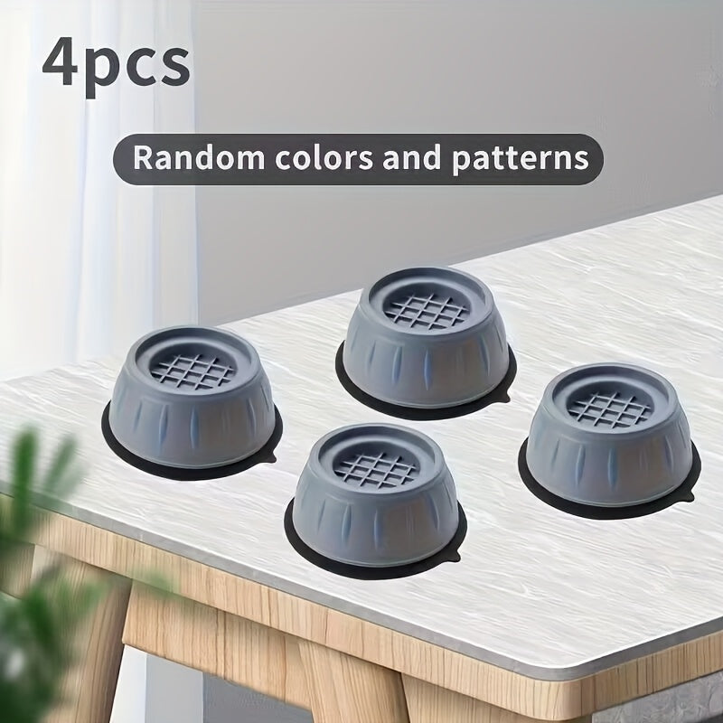 Washing Machine Stand Set with Vibration Control - Features Anti-Slip Rubber Feet Pads for Reduced Noise and Increased Stability - Ideal for Refrigerators and Commercial Appliances for Quiet Operation