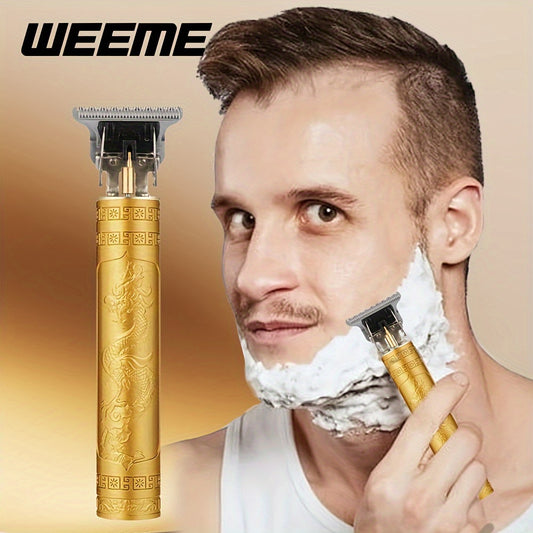 Men's wireless USB rechargeable professional hair clipper, perfect gift for family and friends.