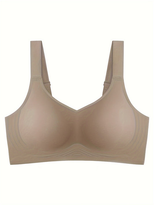 Women's seamless sleep push-up bra