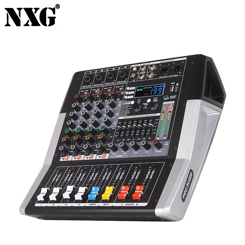 NXG TF-400/600 350W/450W Yuqori quvvatli stereo amplifikatör, USB/balansli kirishlar bilan uy kinoteatri uchun, subwooferlar va dinamikalarni boshqarish uchun ideal. Qizil/qora qotishma konstruktsiyasi, 220V-240V bilan.