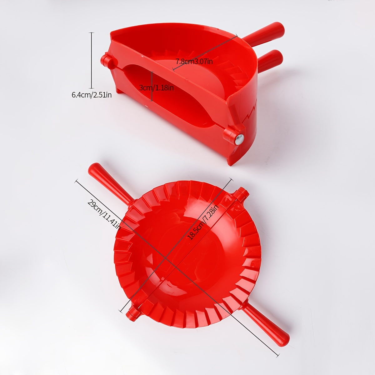 Kitchen Tool Accessory: Dumpling Press Maker for Homemade Dumplings, Wontons, and Empanadas - Made with Food-Safe PP Plastic