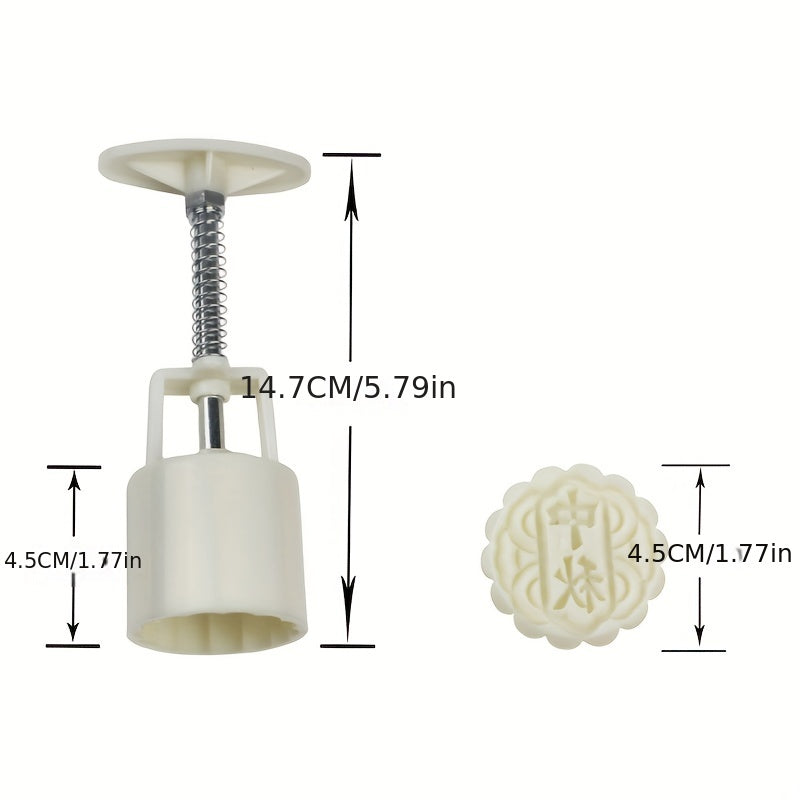 Набор для приготовления лунного кекса с формочкой в форме цветка и 6 штампами — создайте печенье ручной работы для Праздника середины осени с помощью этих кондитерских инструментов, инструментов для выпечки и кухонных гаджетов