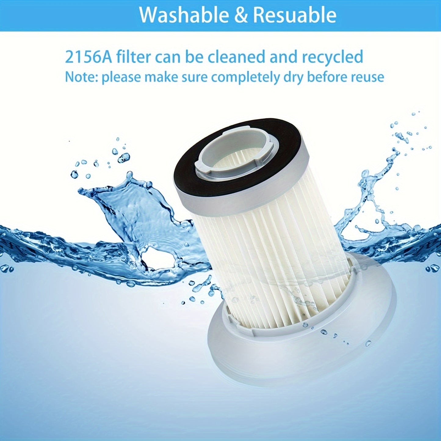 Replacement filter for Bissell Zing Lightweight Vacuum - Fits 2156, 2156A, 2156E, 1665 Series Bagless Canisters, Part #1613056