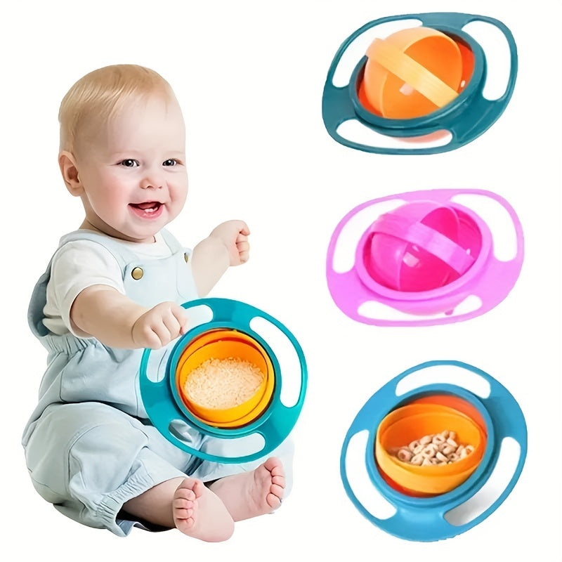 The perfect gift for Halloween, Christmas, Thanksgiving, or Easter - a versatile 360-degree rotating baby feeding bowl for mixing salad, soup, fish, fruit, rice, and sugar.