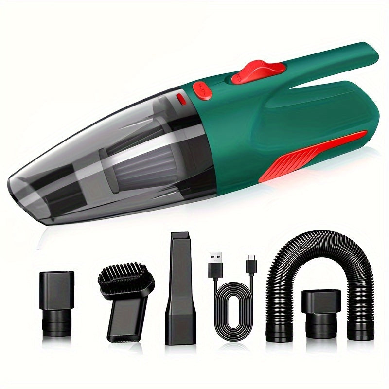 7-piece set of high-power cordless vacuum cleaners for home and car cleaning, with strong suction for multiple uses.