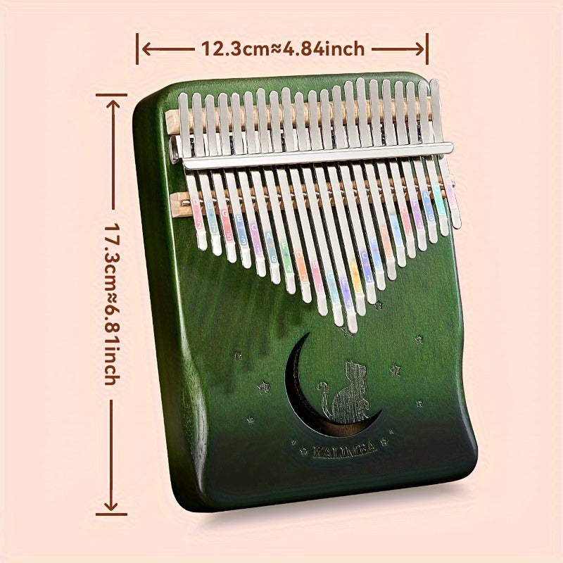 Easy-to-learn 21-tone Thumb Piano Kalimba for beginner girls, perfect birthday gift and popular internet celebrity musical instrument.