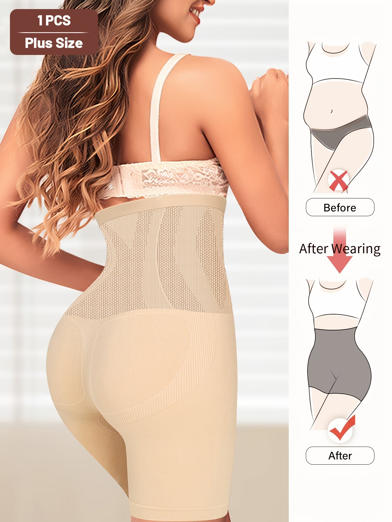 MEIYATING High-Waist Shaping Shorts: Soft, Comfortable Tummy Control Slimming Underwear, Elegant Design for Fall & Winter. Highwaist Briefs with Breathable Material.