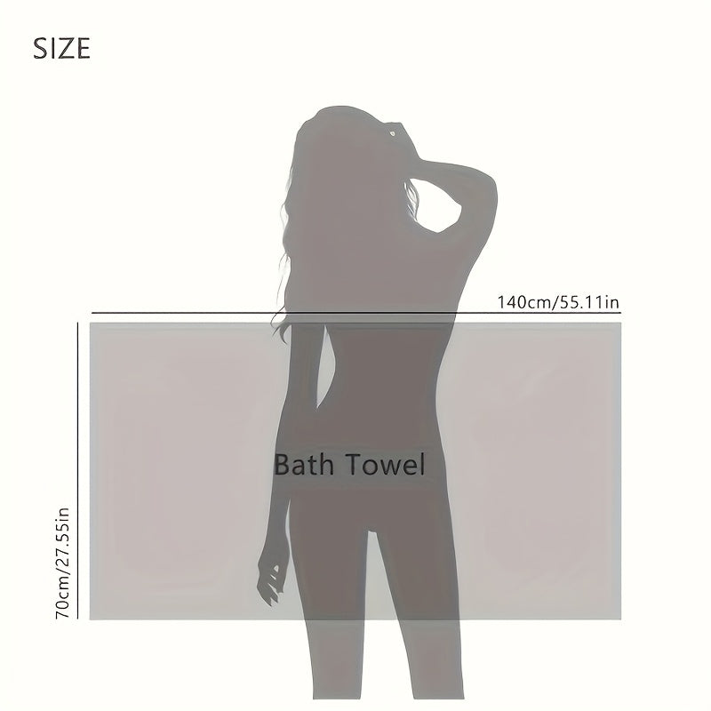 Soft and absorbent microfiber bath towel set made of 300GSM polyester. Quick-dry and suitable for spa, gym, travel, and daily use. Hygroscopic bath linen set.