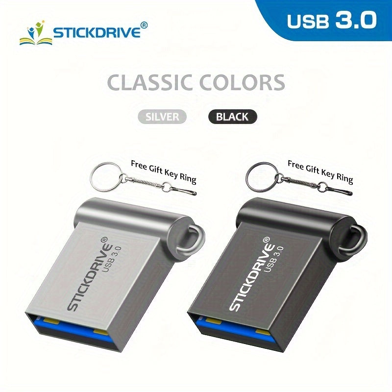 STICKDRIVE MINI USB 3.0 Flash Drive in various sizes for Key Ring.