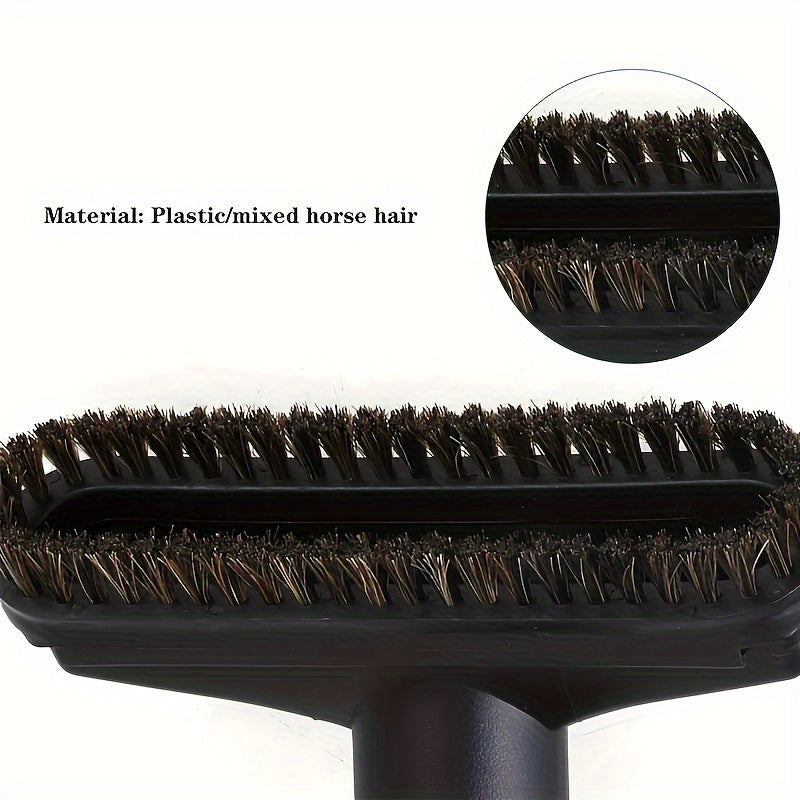 Soft bristle dusting tool designed for wide spaces, this 3.17cm square horse hair brush attachment is compatible with Shark vacuums. Perfect for floors, furniture, and more, this easy-to-use accessory helps keep your home clean.