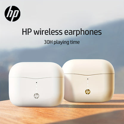 HP Wireless Earbuds with 30+ hours battery, touch control, mic, Type-C charging. Compatible with Apple & Android.