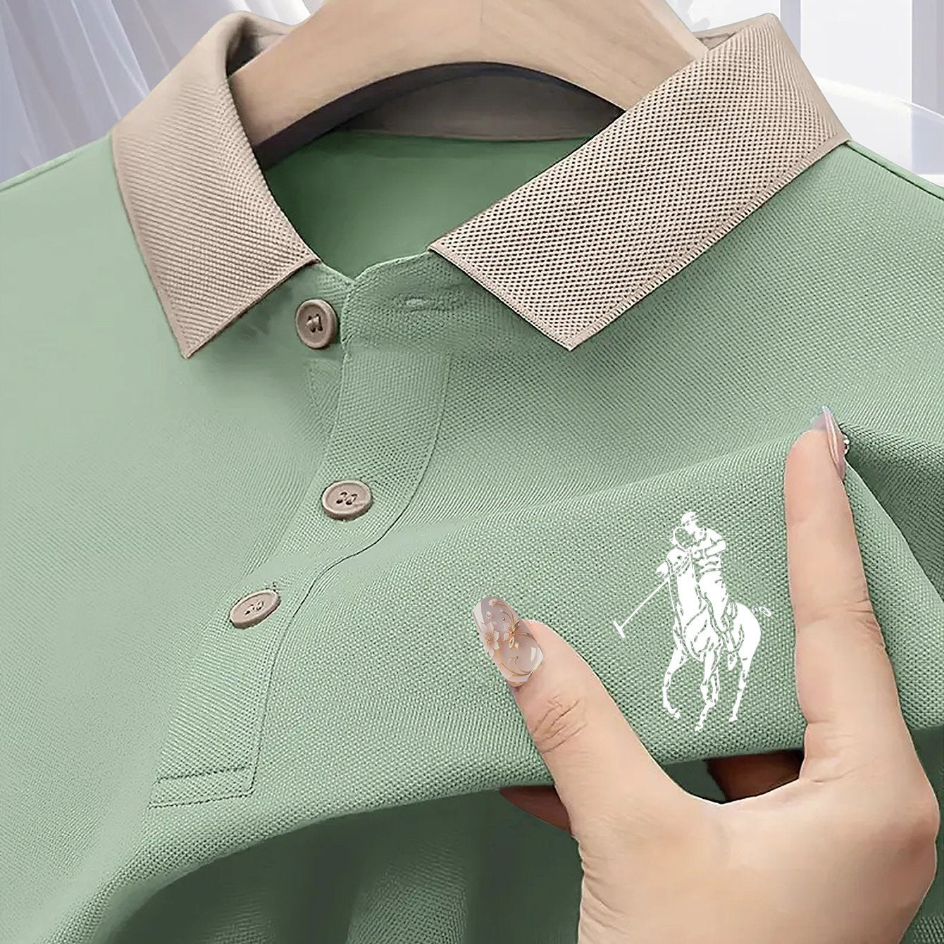 H1506 Stylish and Breathable Business Polo Shirt with Colorful Print