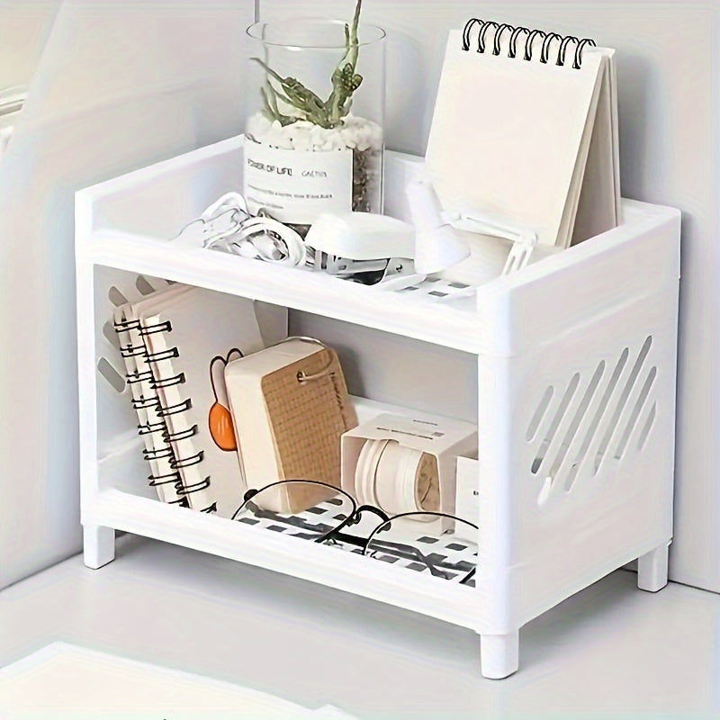 1 piece Plastic Kitchen Storage Shelf: No Wood, No Electricity Required, Ideal for Keeping Kitchen Utensils and Tabletop Items Neat and Tidy