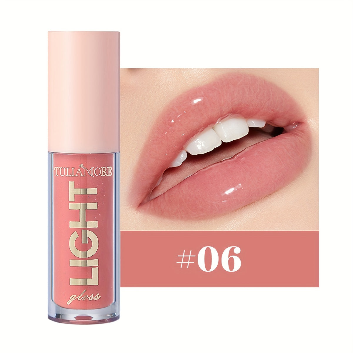 12 colors of lip oil for daily use, providing moisturizing and hydrating benefits with a mirror shine finish.