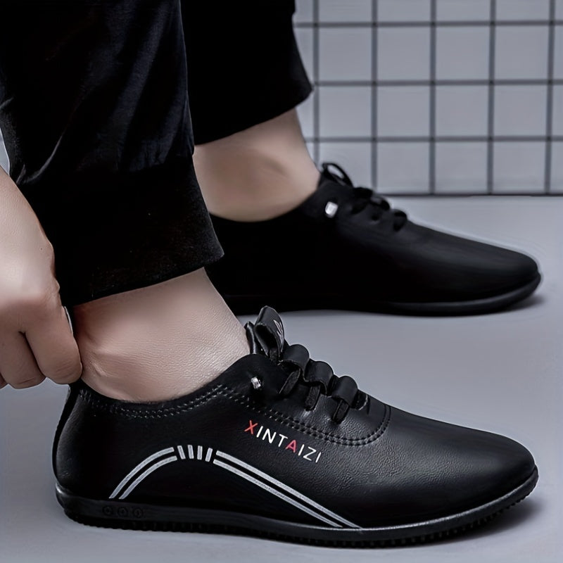 Casual lace-up men's business shoes for formal occasions.