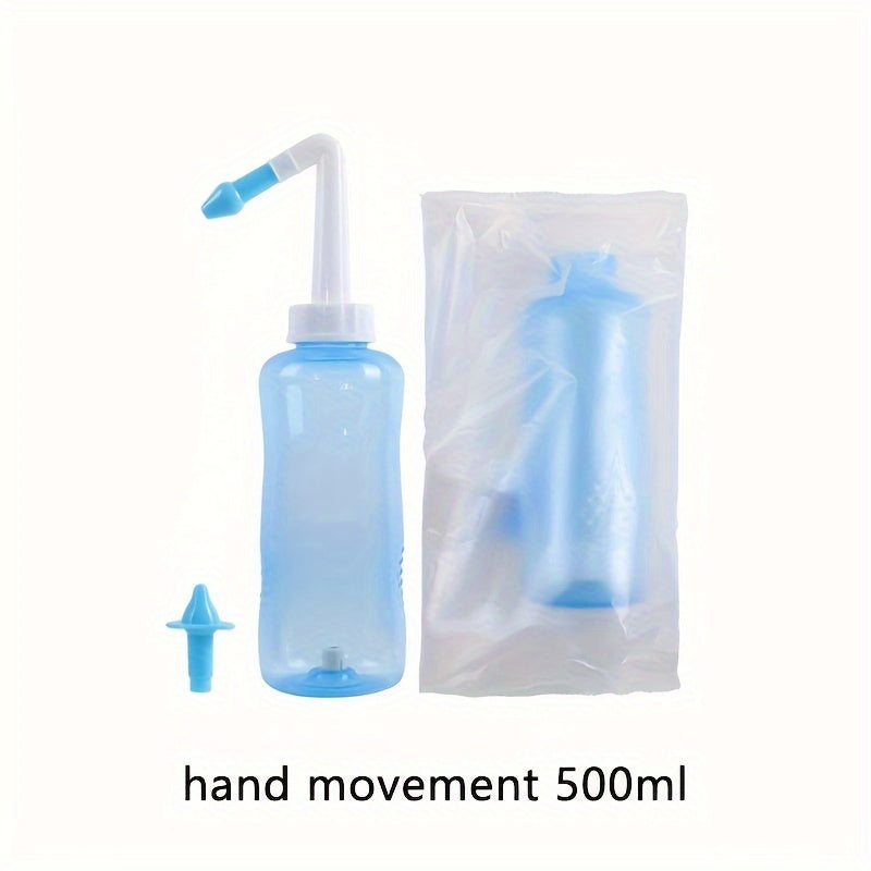 Nasal Rinse Bottle Set, 10.15/16.91fl.oz - Ideal for Sinus Relief & Allergy Care at Home & Travel.