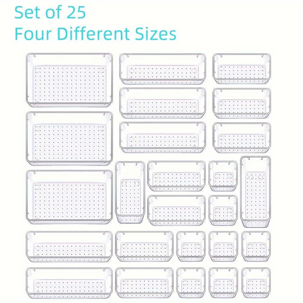 Versatile transparent storage box for home organization.