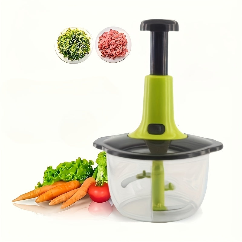 Vegetable Chopper Set - Fast and Easy Food Cutting Tool for Veggies, Fruits, Herbs, Sushi, Garlic Sauce - Perfect for Home Cooking, Made of Metal, No Electricity Required