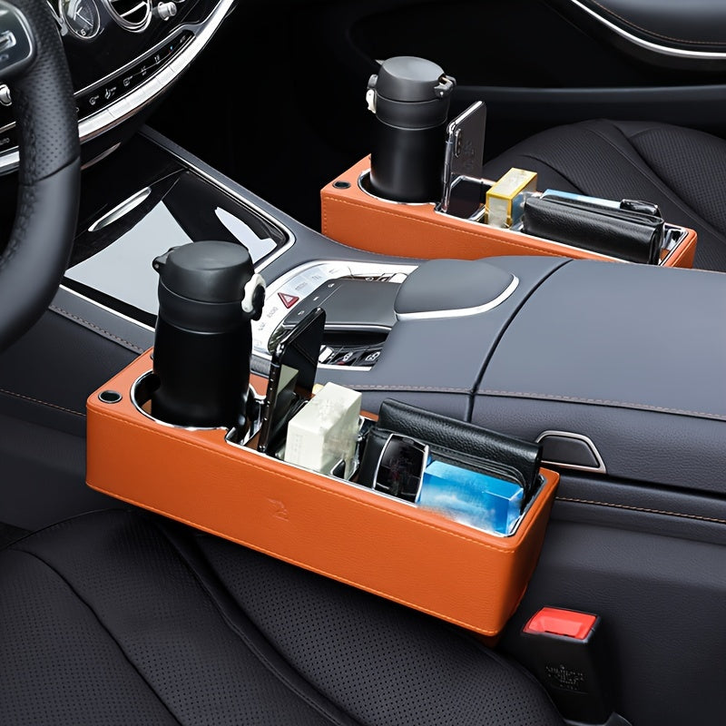 Car Interior Accessories: Universal Auto Console Side Pocket Seat Storage Box - 1pc Car Seat Organizer