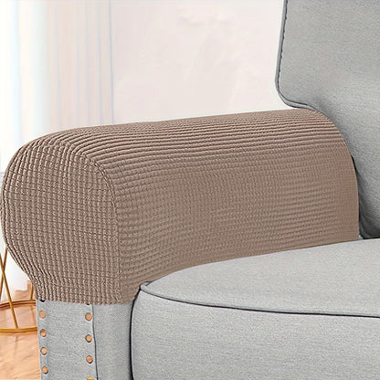 2 stretch sofa arm covers that are dust-proof and pet scratch-proof, perfect for home decor.