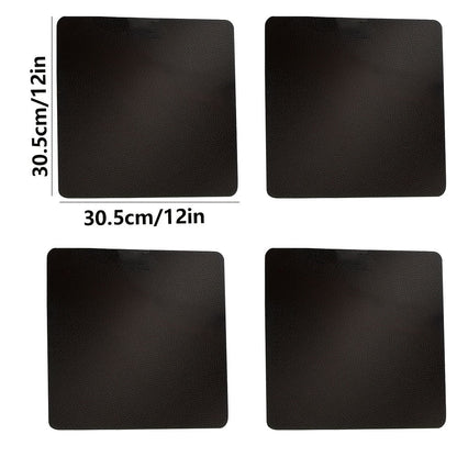 Set of 2 or 4 Non-Stick Reusable Oven Mats for 12-Inch Square Air Fryers, Compatible with Ninja Foodi, Cuisinart, Microwave - Food-Safe and Easy to Clean Air Fryer Accessories