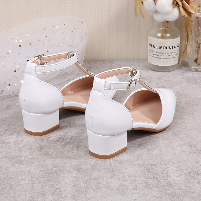 2024 spring princess shoes for young students with stylish high heels