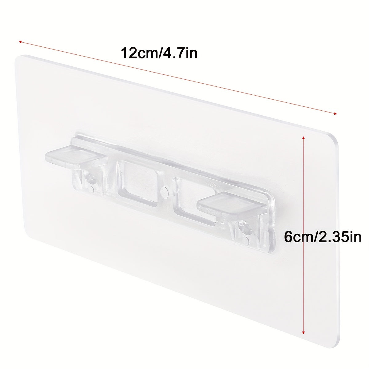 4 strong self-adhesive shelf support pegs for kitchen cabinets or bookshelves.