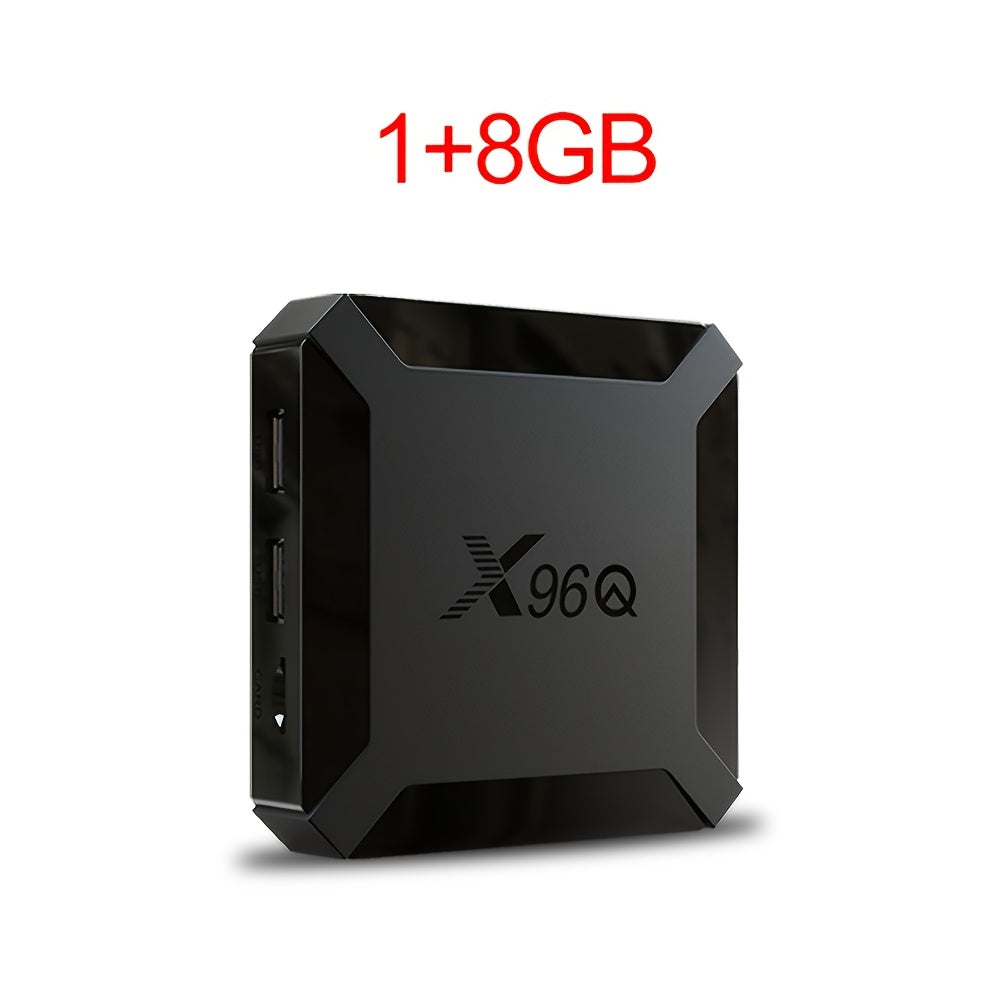 X96Q Smart TV Box with Android10, Allwinner H313 Quad Core CPU, 4K Streaming, 2.4G WiFi, EU Plug