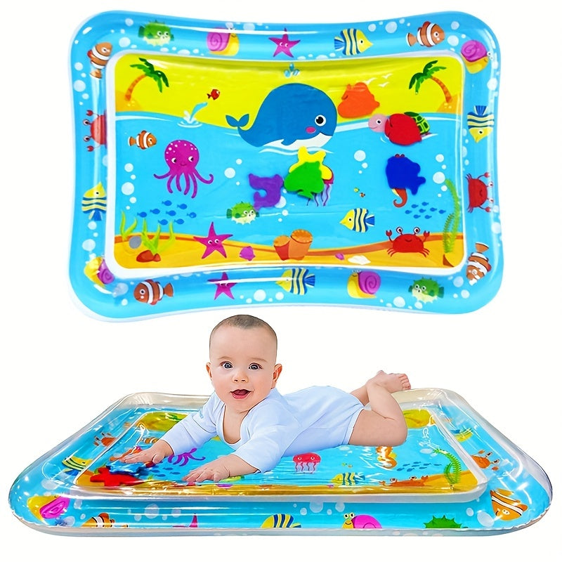 Baby Inflatable Water Mat for Tummy Time Play, Perfect Gift for Infants - Activity Center for Christmas, Halloween, or Thanksgiving Day