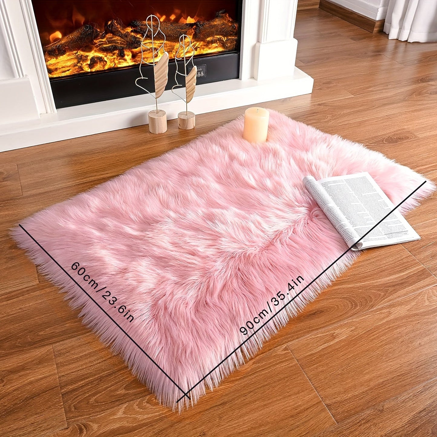 Luxurious Shag Area Rug for Modern Living Spaces - Machine Washable, Non-Shedding, Non-Slip. Perfect for Living Rooms, Bedrooms, and Home Decor.