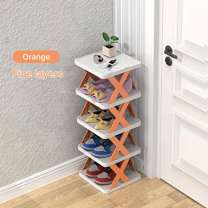 A Convenient Multi-Layer Shoe Rack with Space-Saving Foldable Design - Simple Assembly, Suitable for Any Room