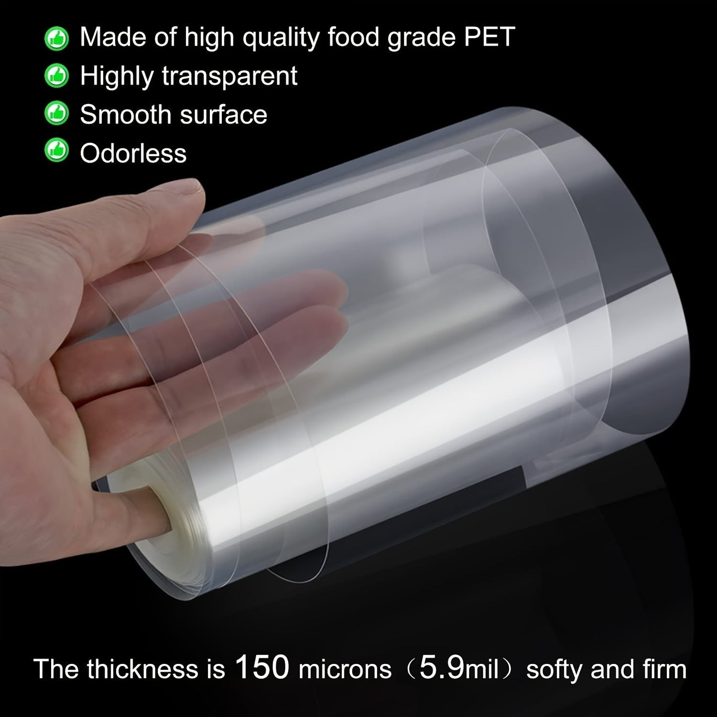 1 Roll of Kitchen Bakeware Acetate Film for Cake Decorating, Transparent Cake Surround Film for Mousse Cake Sheets, DIY Cake Collar - 1000.0cm