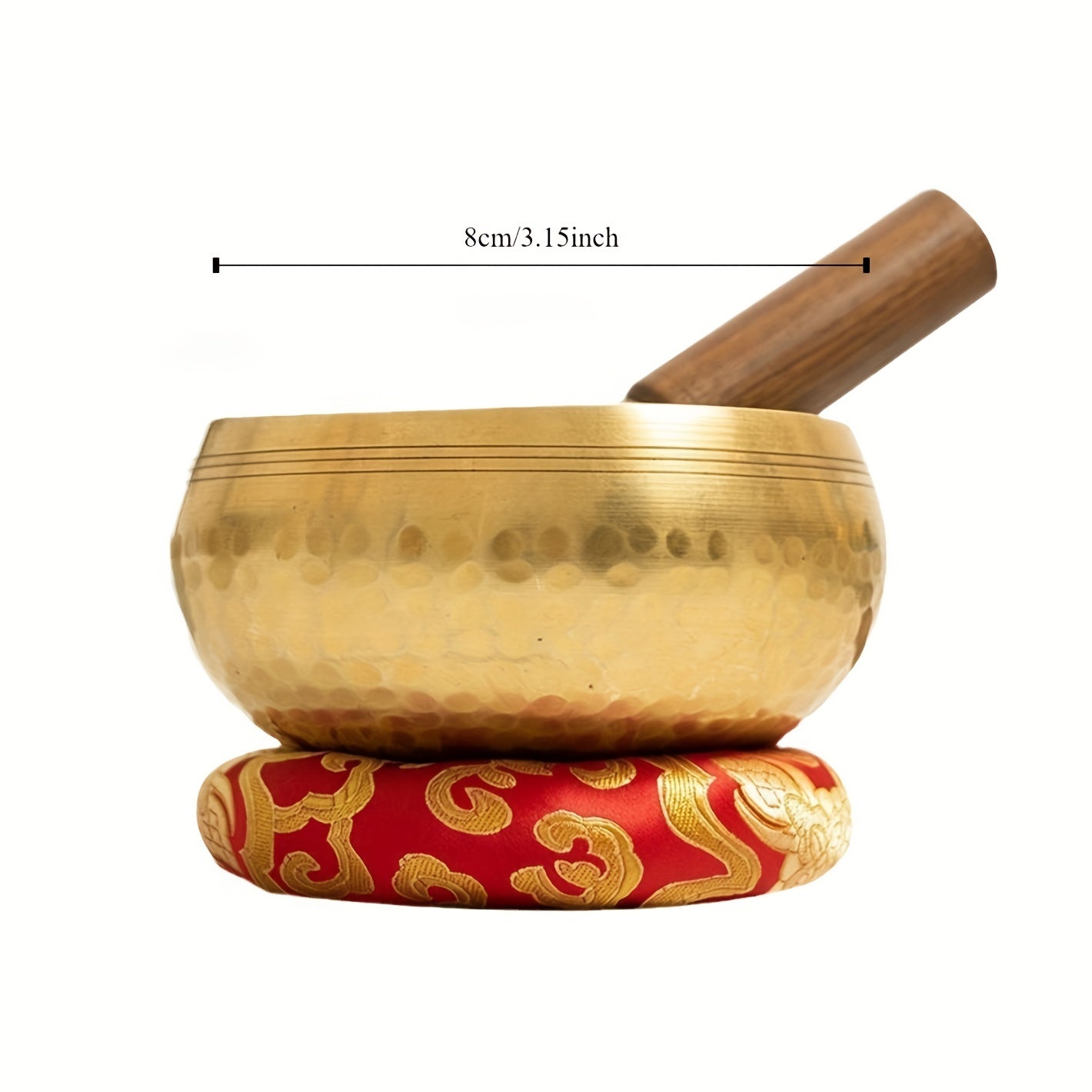 1pc Nepal Singing Bowl - Antique Bronze Finish, Alcohol Clear Voice, Ideal for Yoga and Meditation