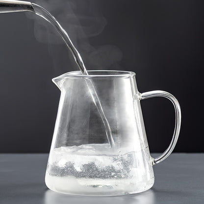 Chic glass teapot with stainless steel infuser – durable, dishwasher safe, ideal for brewing tea on gas stoves at home.