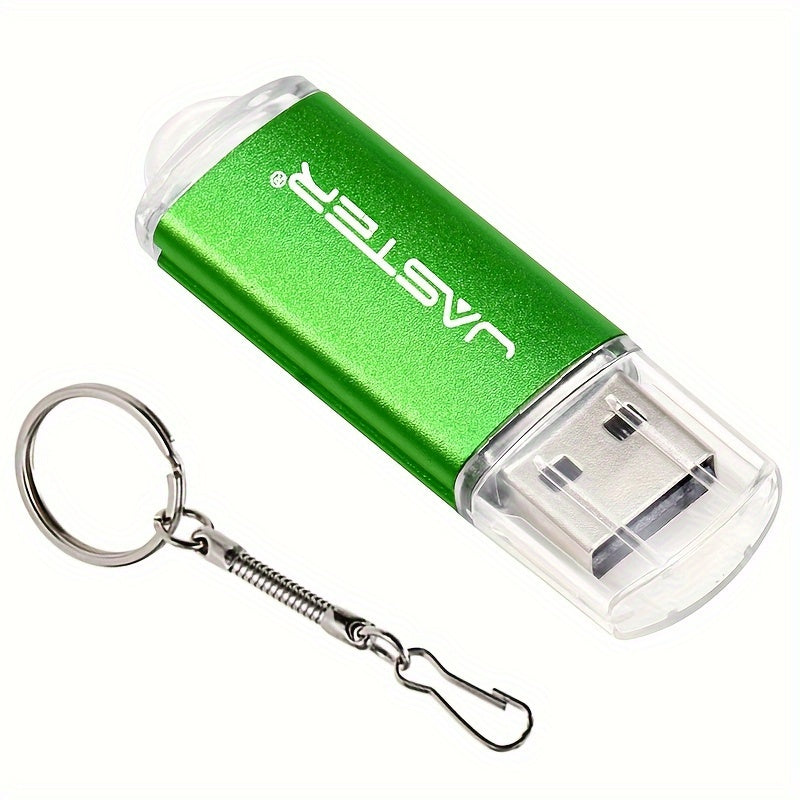 JASTER Mini USB Flash Drive in various sizes and colors with free key chain, ideal as creative gifts.