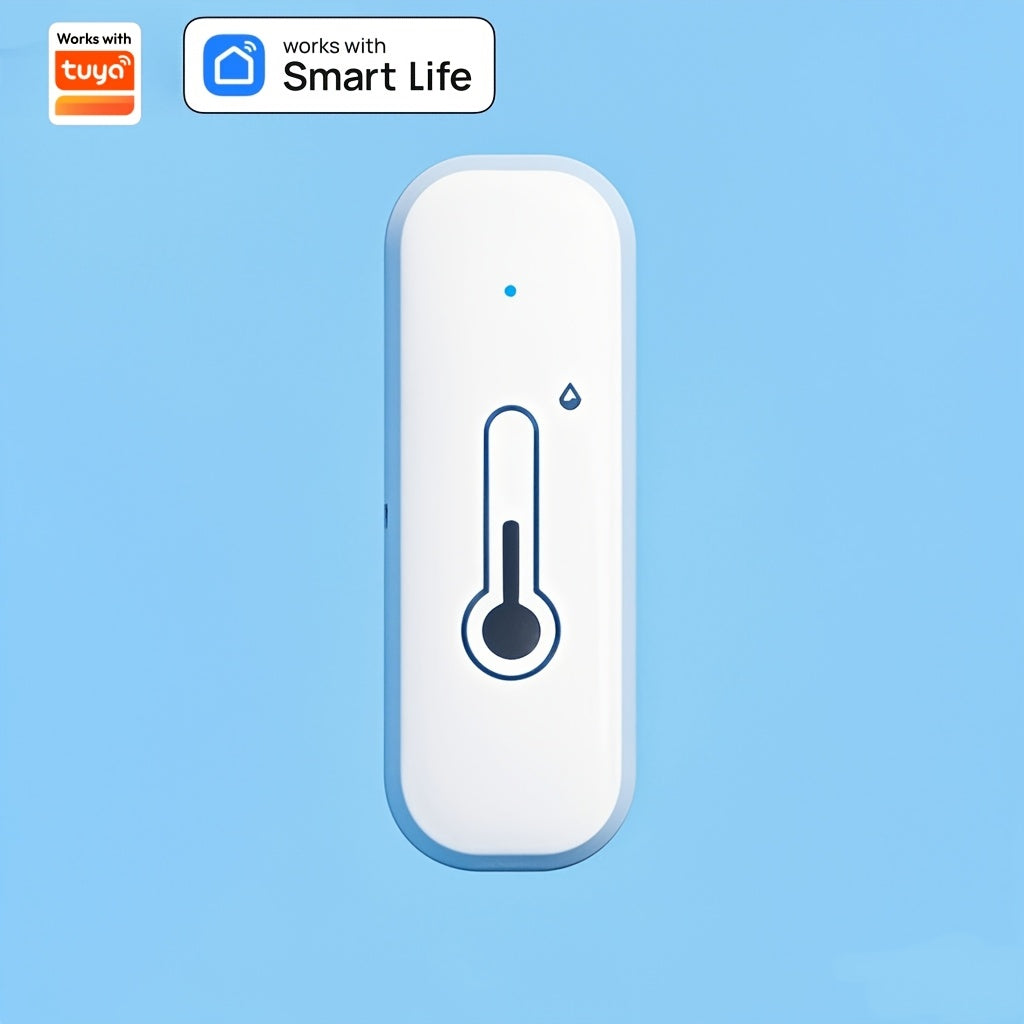 Ambient Tracker: Smart sensor for temperature & humidity, with easy installation, Wi-Fi connectivity, voice control, and high precision for home comfort.