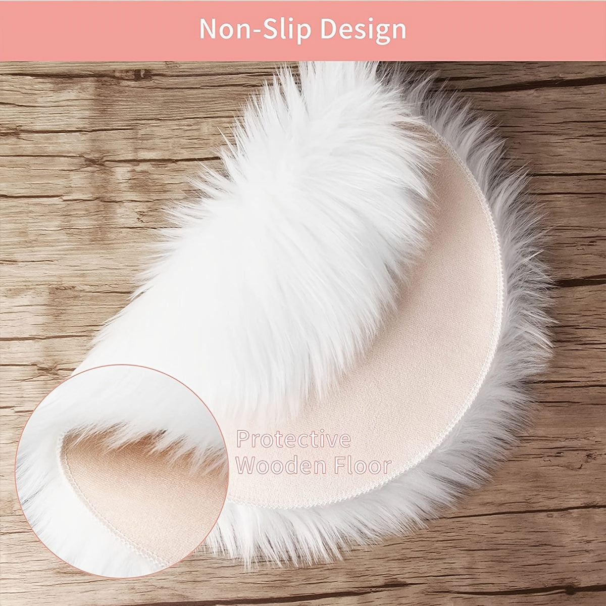 Soft and fluffy carpet for living room, bedroom, and sofa - Plush white faux fur rug perfect for creating a cozy and comfortable home atmosphere. Ideal area mat for added warmth and style.