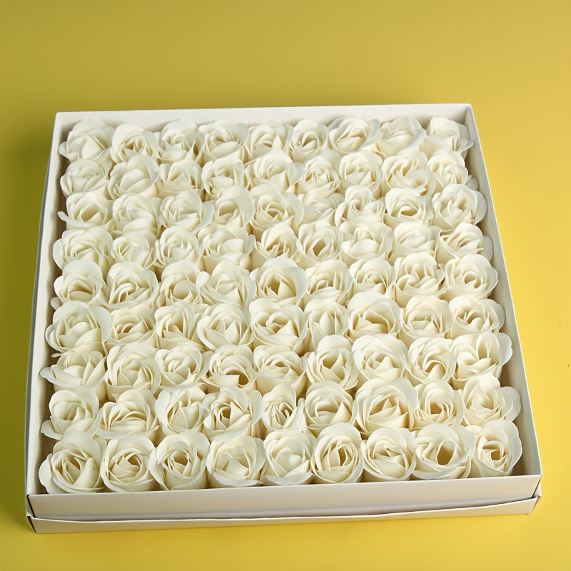 Box of 81 everlasting roses, ideal for Valentine's Day gifts, wedding decorations, anniversary presents, home decor, and enhancing photos.