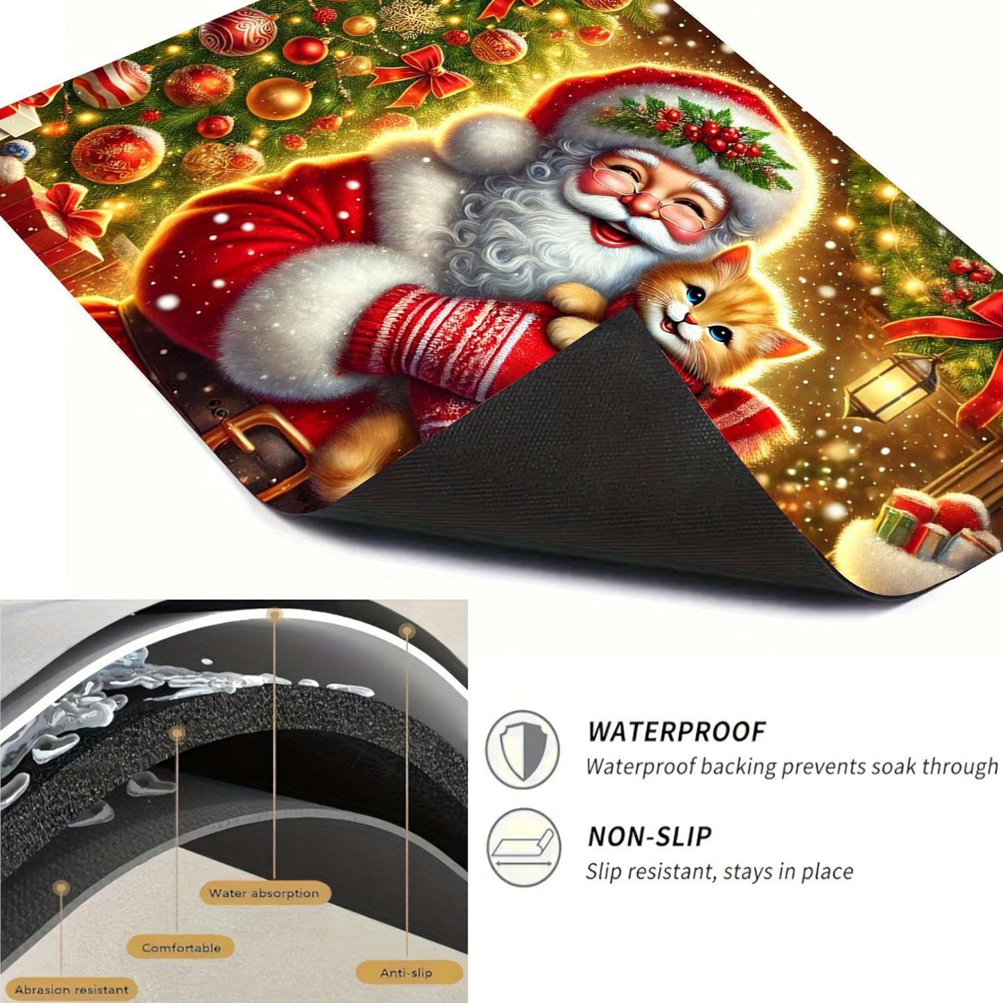 Protect your stove top in style this Christmas with our Festive Santa Claus Stove Top Protector. This non-slip, waterproof, heat-resistant cover is perfect for electric glass stoves, cooktops, washers, dryers, and ironing mats. Easy to clean and no