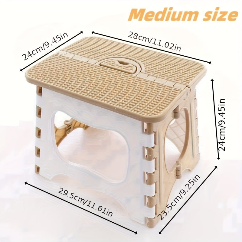 Portable Folding Stool for Home and Outdoor Use - Lightweight and Simple Design, Perfect for Fishing, Camping, and Events