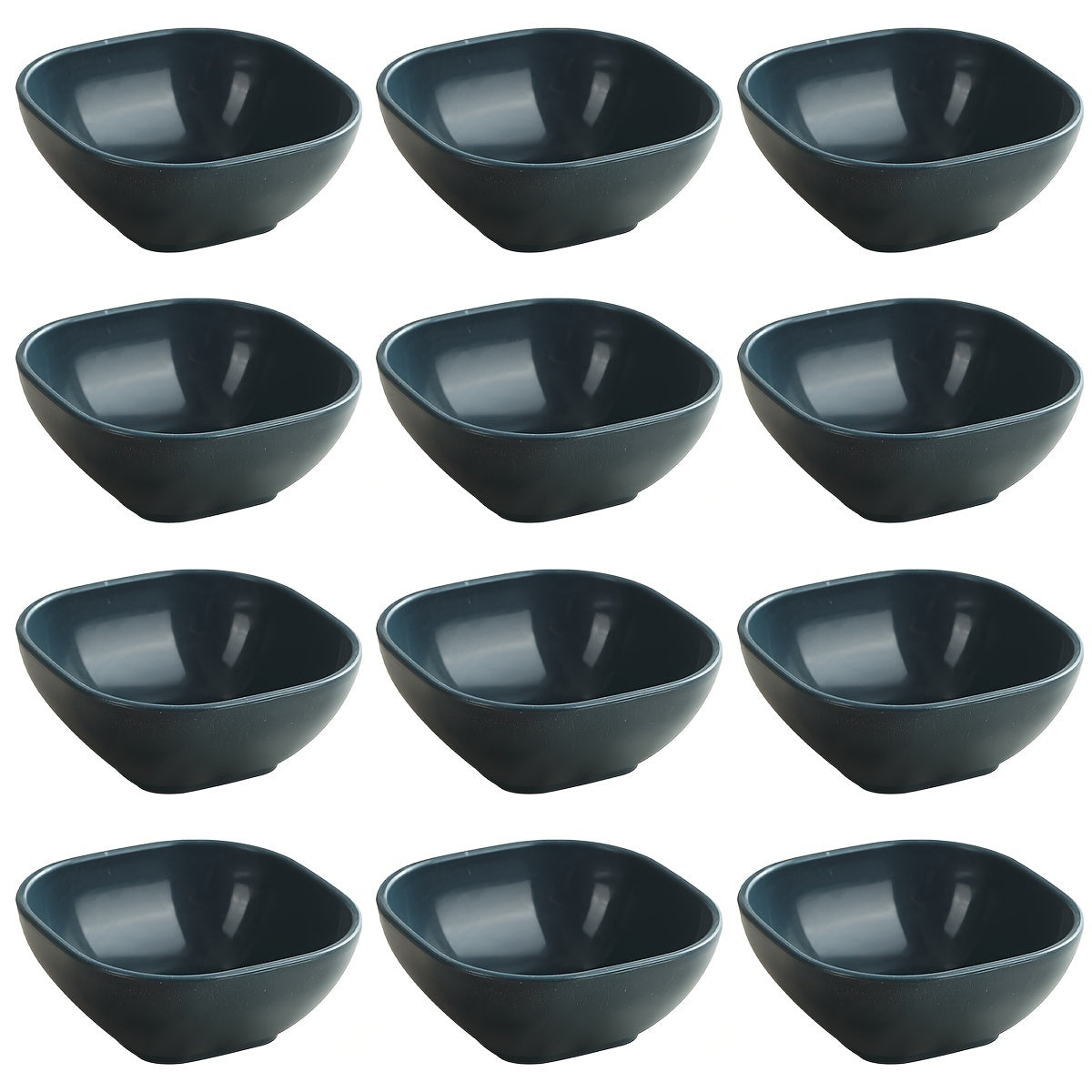 8 to 12 square sauce bowls for Korean, Chinese, and Middle Eastern styles.