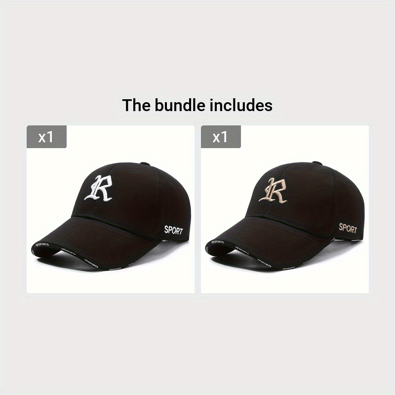 One 3D Embroidered Letter Baseball Cap made of soft polyester, hand washable, adjustable, breathable, UV protection, suitable for cycling, golf, outdoor activities, and holidays.