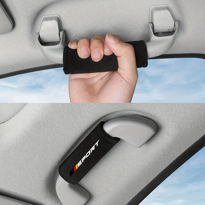 2pcs Car Roof Door Handle Protector & Armrest Cover for Audi, BMW, Mercedes Benz, VW, Toyota